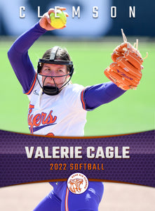 Valerie Cagles Softball Card